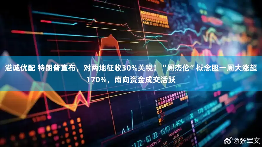溢诚优配 特朗普宣布，对两地征收30%关税！“周杰伦”概念股一周大涨超170%，南向资金成交活跃